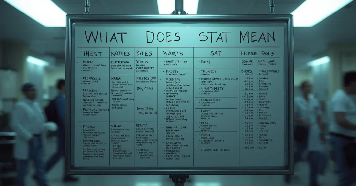 What Does Stat Mean