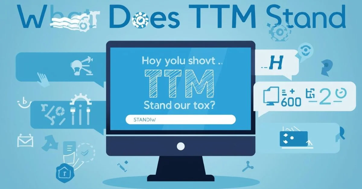 What Does TTM Stand For in Texting