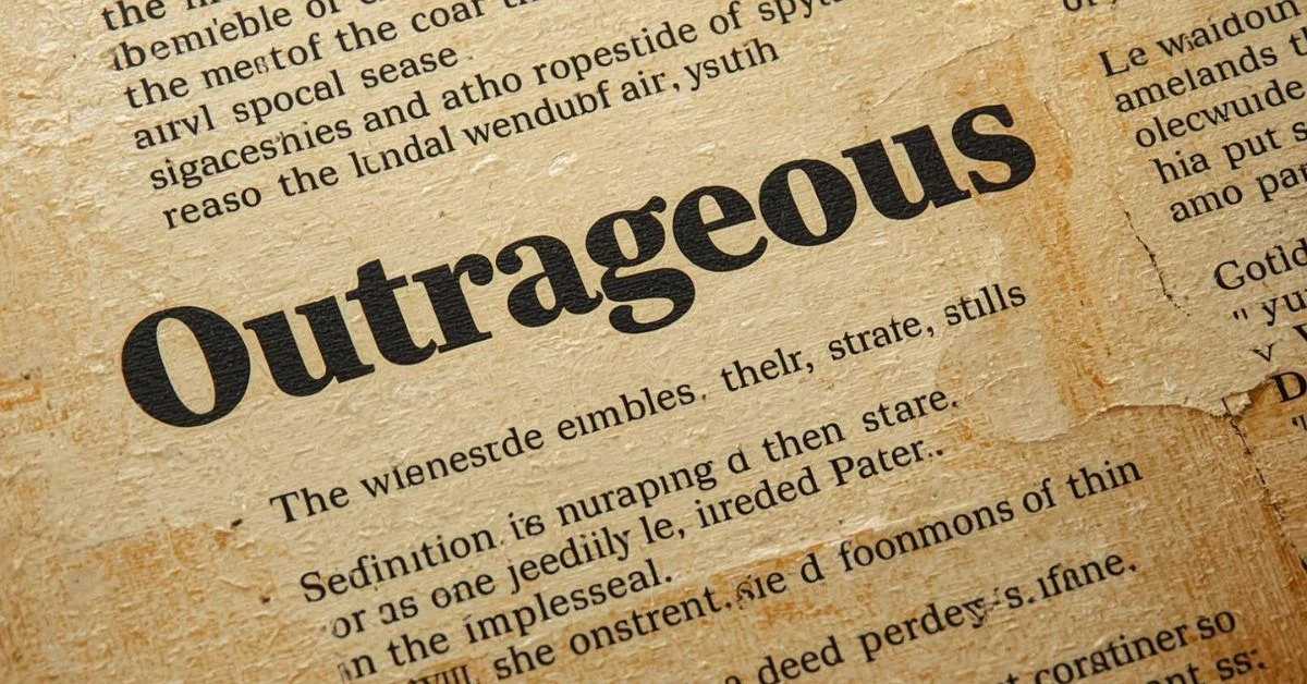 Outrageous Meaning