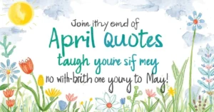 End of April Quotes